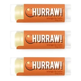 Bálsamo Labial De Naranja Paquete De 3 Orgánico Vegano Sin C