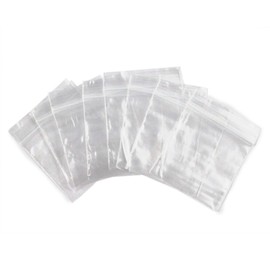 100 CLEAR Reclosable Zipper Bag 2 mil.thick. 1.5"x1.5"
