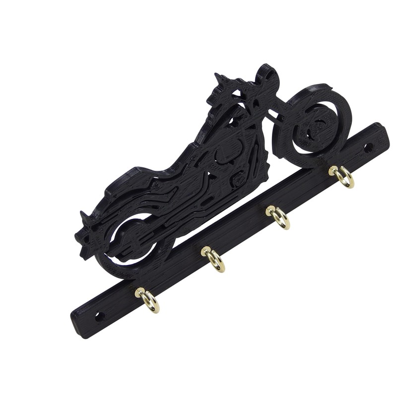Key Rack Holder Hanger Compatible with Harley Fatboy Softail Motorcycle