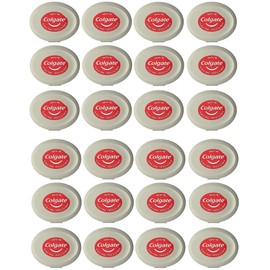 Colgate Waxed Dental Floss for Improved Mouth Health Small Travel Size 3 Yards (2.7 Meters) - Pack of 24