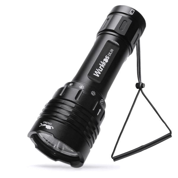 Wurkkos DL30 Diving Light, LED Flashlight, Underwater Light, Submersible, 3600