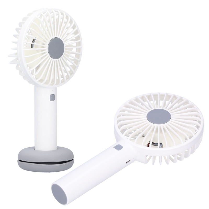 White Donut Shaped Small Fan Portable LED Night Light with