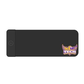 OTM Essentials Tennessee Technological University Classic Wireless Charging Cloth Desk Mat, Durable Office Supplies, Non-Slip Base, Quick Charging Wireless Desk Pad, Black