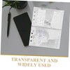 Gadpiparty 30pcs Double Sided Transparent Card Sleeves Binder Pages Plastic