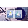 Sailboats Postcard Stamps (5 Sheets (100 Stamps))