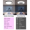 zemty LED Ceiling Light, Dimmable, 24 W, 3200 lm, RGB