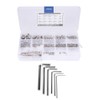340Pcs Set Screw 304 Stainless Steel End Hex Adapter Machine