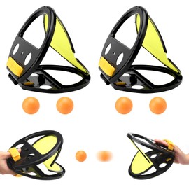 Fangballspiel, Ballspiel für draußen, Ball Fangspiel Kinder, Geschicklichkeitsspiel zum Werfen Ballfangspiel Werfen Und Fangen Ballspiel Strandspielzeug Geeignet für 3 Jahre und älter 2 Sätze 4 Kugeln