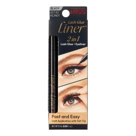 Kiss Pegamento-delineador Para Pestañas Kiss Glue Liner Negro