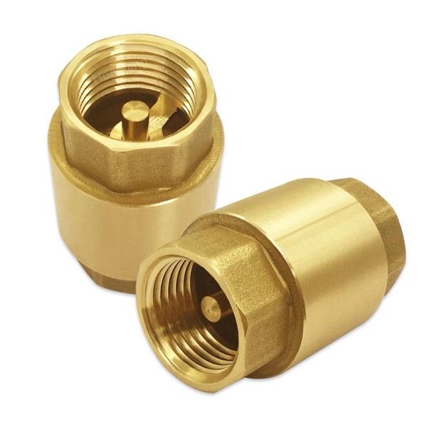 Hooshing 2PCS Brass Check Valve 1/2" NPT Female Thread One