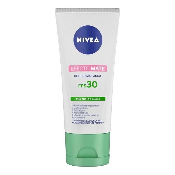 Crema Facial Hidratante Nivea Efecto Mate Con Fps 30 50