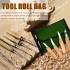 BLIRITEL Tool Roll Up Bag, Canvas Tool Organizer with 4