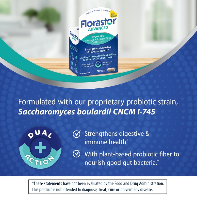 Florastor Select Pro+Pre Daily Probiotic and Prebiotic Supplement for Women