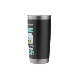 Fueled By Aquariums And Sarcasm Funny Sassy Stainless Steel Insulated Tumbler