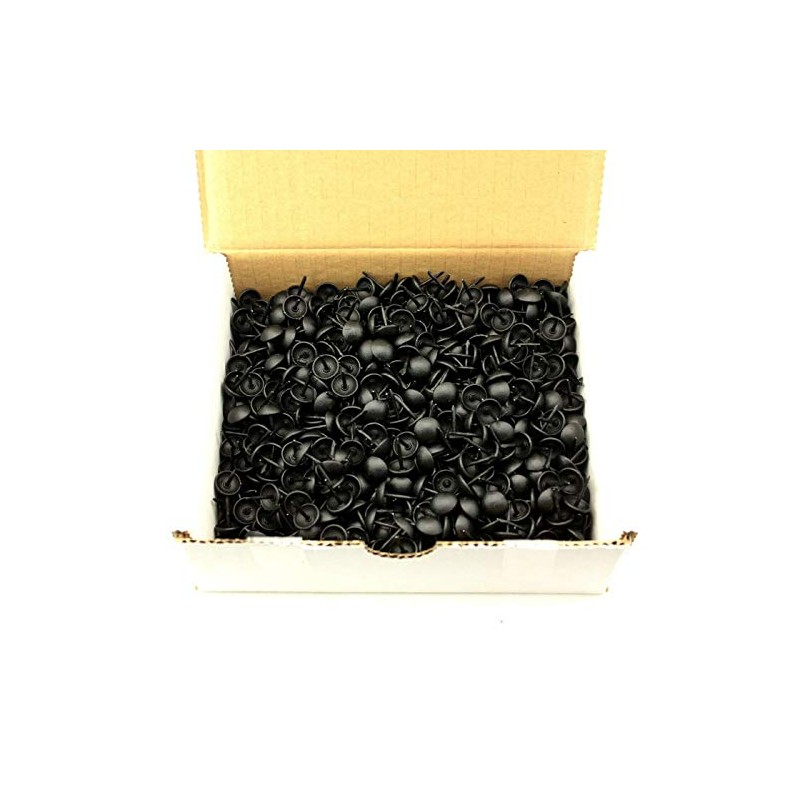 C.S. Osborne 1000 Pcs 7/16" Head Black Lacquer Matte Nail
