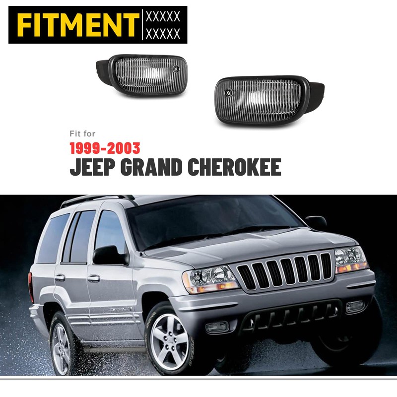AUTOFREE Fog Lights for JEEP Grand Cherokee 1999-2003 with Bulbs