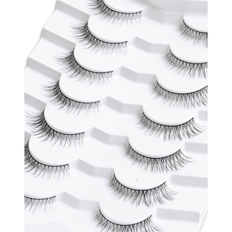 Lashes Wispy False Eyelashes Colour Gradient False Eyelashes Natural Look