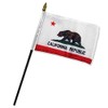 California 4"x6" Desk Stick Flag (No Base) (1 Flag)