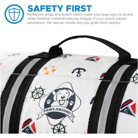 Paws Aboard Doggy Life Jacket Small-Nautical Dog