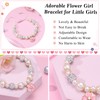 PINKDODO Flower Girl Bracelet Flower Girl Gift Jewelry Pearl Charm