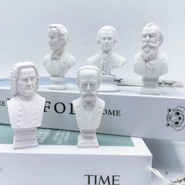 LIDSCURA 10 PCS Greek Bust Statue and Sculptures, Greek Bust Statue Decor Roman Resin Mini Greek Mythology Figurine Greek God Statue Bust Small for Decor/Gifts/Drawing