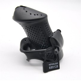 OnundOn Breathable Chastity Delayed Chastity Belt Cage Chastity Belt for Men Chastity Large/Long Size (Black)