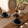 Fecialy Boho Table Runner Farm Burlap Table Runner Woven Macrame