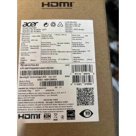 Acer V277 bmipx 27" Monitor Full HD 1920 x 1080 IPS  Display Port HDMI & VGA