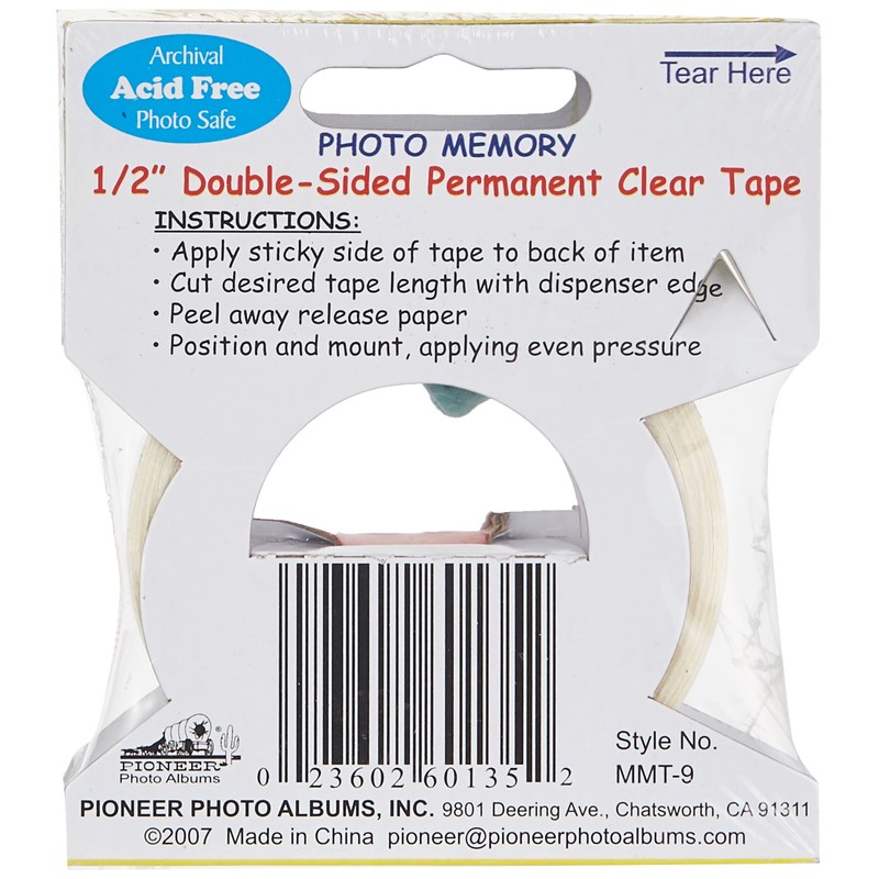 Pioneer Photo MOUNTING Tape .5X30FT