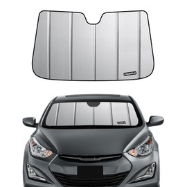 Pigenius Windshield Sun Shade for Hyundai Elantra 2011-2016,Hyundai Elantra Coupe 2013-2014,Front Window Sunshade,Block UV Rays Dashboard Shield,Insulation Sun Shade Accordion Fold