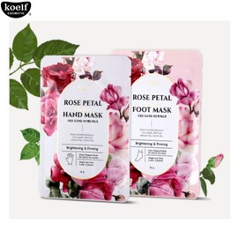 KOELF Rose Petal Satin Hand/Foot Mask 5pairs, Type:Hand