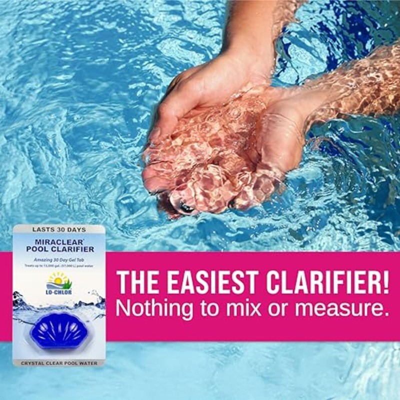 Lo-Chlor Miraclear Pool Clarifier for Swimming Pool - Crystal Clear
