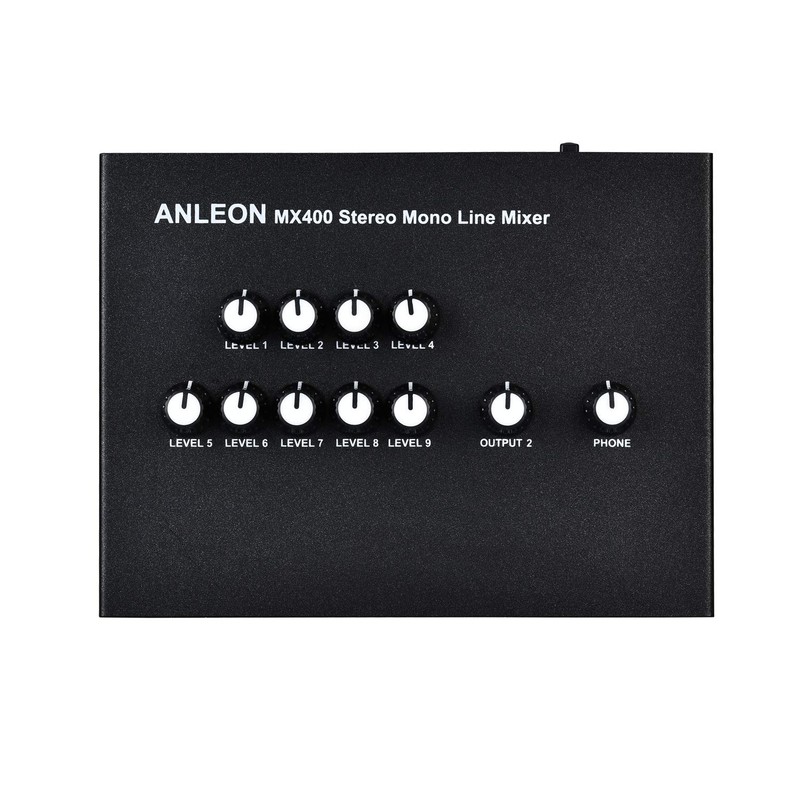 ANLEON MX400 Low-Noise 4-Channel Mono Line Mixer for guitars bass