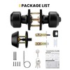 goldenwarm Exterior Deadbolt and Keyed Entry Door Knob Set, Key