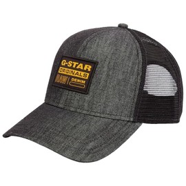 G-STAR RAW Men's Denim Embro Baseball Trucker Cap Accessories, Blue (rinsed D21247-D540-082)