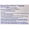 Sliced strawberry topping