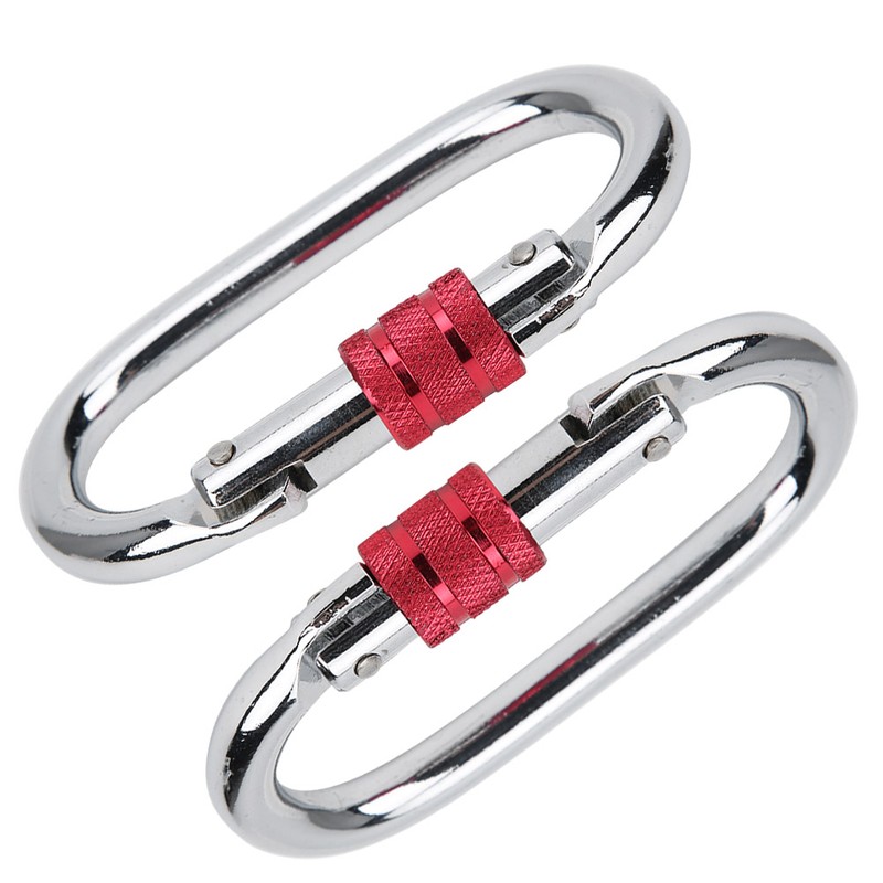 2 Pcs Aerial Yoga Mountaineering Buckle O Type Lock Runway
