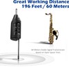 SGPRO Wireless Saxophone Microphone System, Clip-On Instrument Microphone for Sax