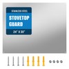 24" By 30" Stainless Steel Stove Backsplash, Reversible Ultra Flat