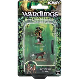 WizKids Wardlings RPG Figures: Boy Ranger & Wolf