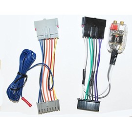 Custom Install Parts Factory Radio Stereo Amplifier Sub Interface Wire Harness + Inline Converter