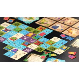 Allplay Oddland Tile Board Game Allplay DL24105 Family Card Explore Island Solo