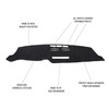 Hugeek Dashboard Cover Mat for Mazda 2017-2025 2026 CX-5 CX5