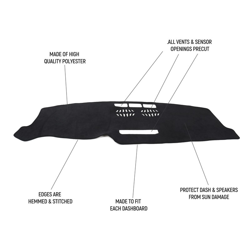 Hugeek Dashboard Cover Mat for Mazda 2017-2025 2026 CX-5 CX5