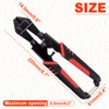 LEONTOOL Mini Bolt Cutter 8 Inch, Spring-Loaded Mini Bolt and