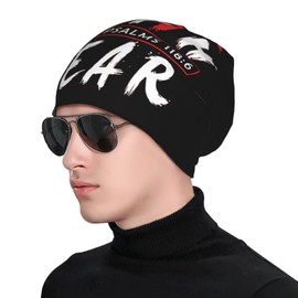 Jesus Christ Christian Faith Over Fear Beanie Hat for Men/Women Elasticity Winter Skull Cap Warm Soft Knit Hat Lightweight Running Hat Black