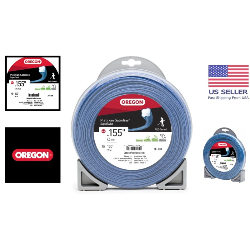 Platinum Gatorline Supertwist Trimmer Line .155-Inch 100-Foot - Impact Resistant