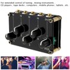 Stereo Audio Mixer 3.5mm 4 Channel Portable Mini Audio Mixer