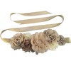 Oyabridal Flower Maternity Sashes for Baby Shower Pregnancy Sash Belt