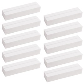 Greyoe Place Card Holders, Table Number Holders Wooden, 10 Pcs Place Card Holder Simple Wooden Card Holder for Wedding Table Name Number, Pictures, Memos, Notes, Photos White